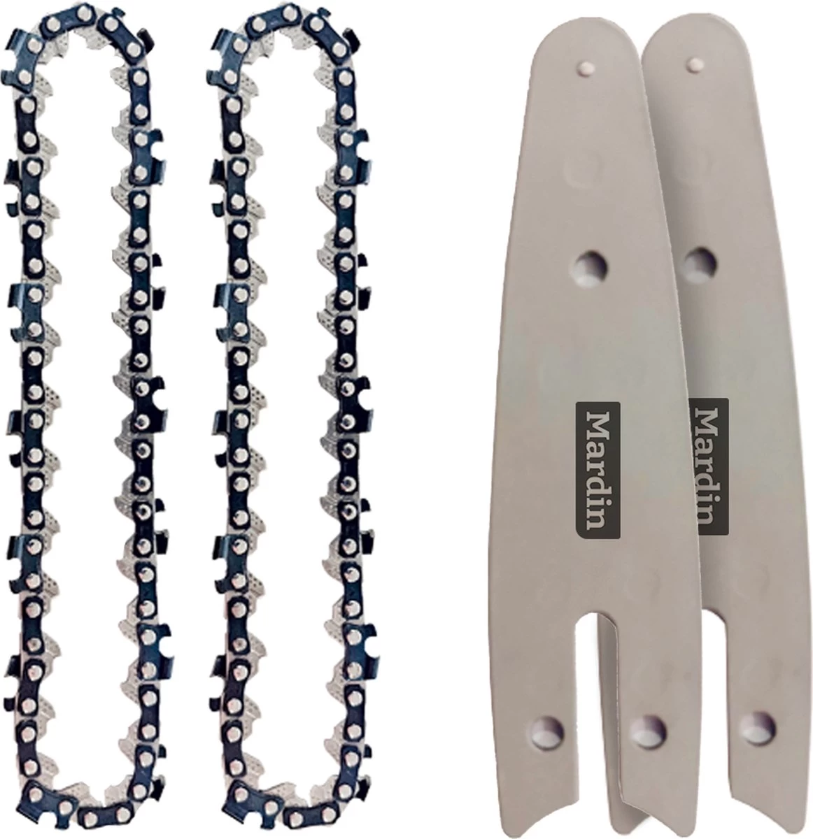 Mardin Mini Kettingzaag Accessoires Set - Snoeizaag - Kettingzaag - Kettingzaag Electrisch - 2x Ketting Plus X2 Zaagblad