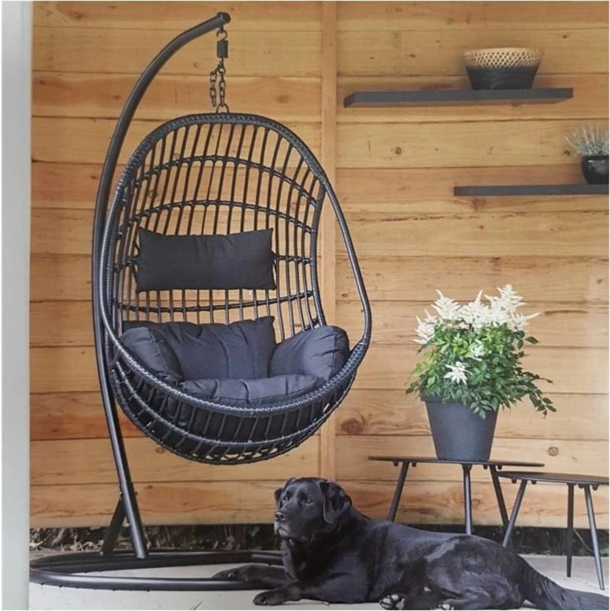 Hangstoel Sturdy Frame Zwart - Afbeelding 3