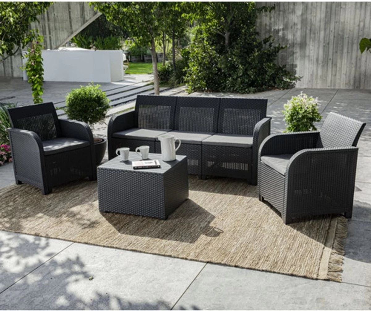 Keter Tuinbank 2-zits Rosalie Grafietkleurig - Afbeelding 6