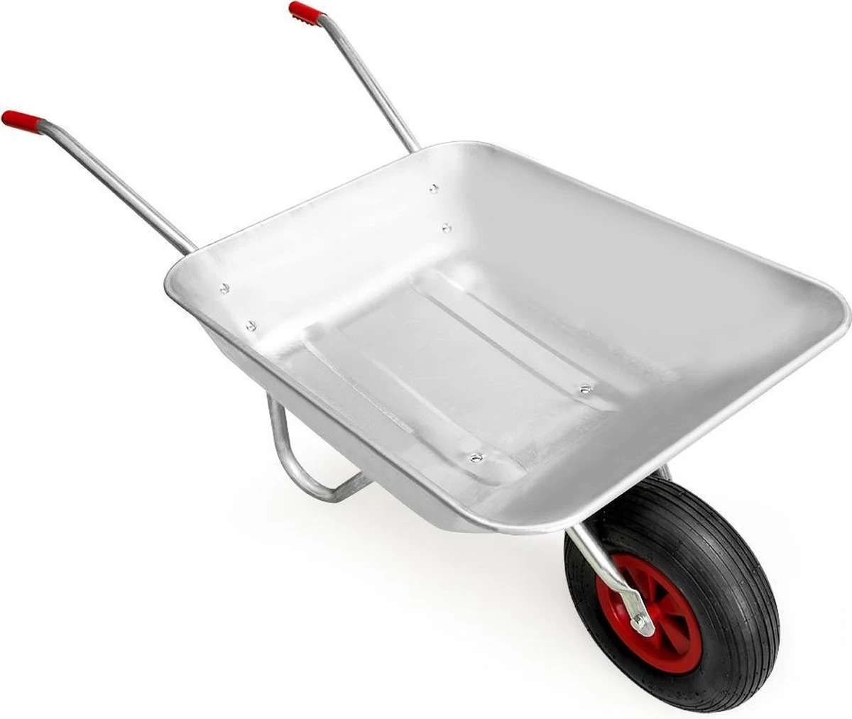 Gardebruk Kruiwagen 80 Liter – Belastbaarheid 100 Kg - Zilver - Afbeelding 2