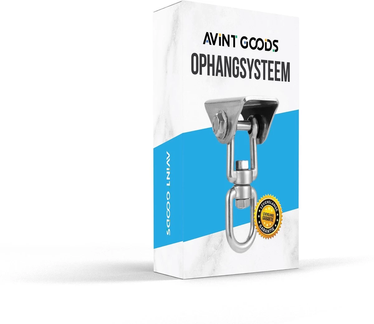 AVINT GOODS RVS Ophangsysteem Plafondhaak Bokszak – Schroefhaak & Ophanghaak Hangstoel – Muurhaak Binnen & Buiten - 550KG - Afbeelding 9