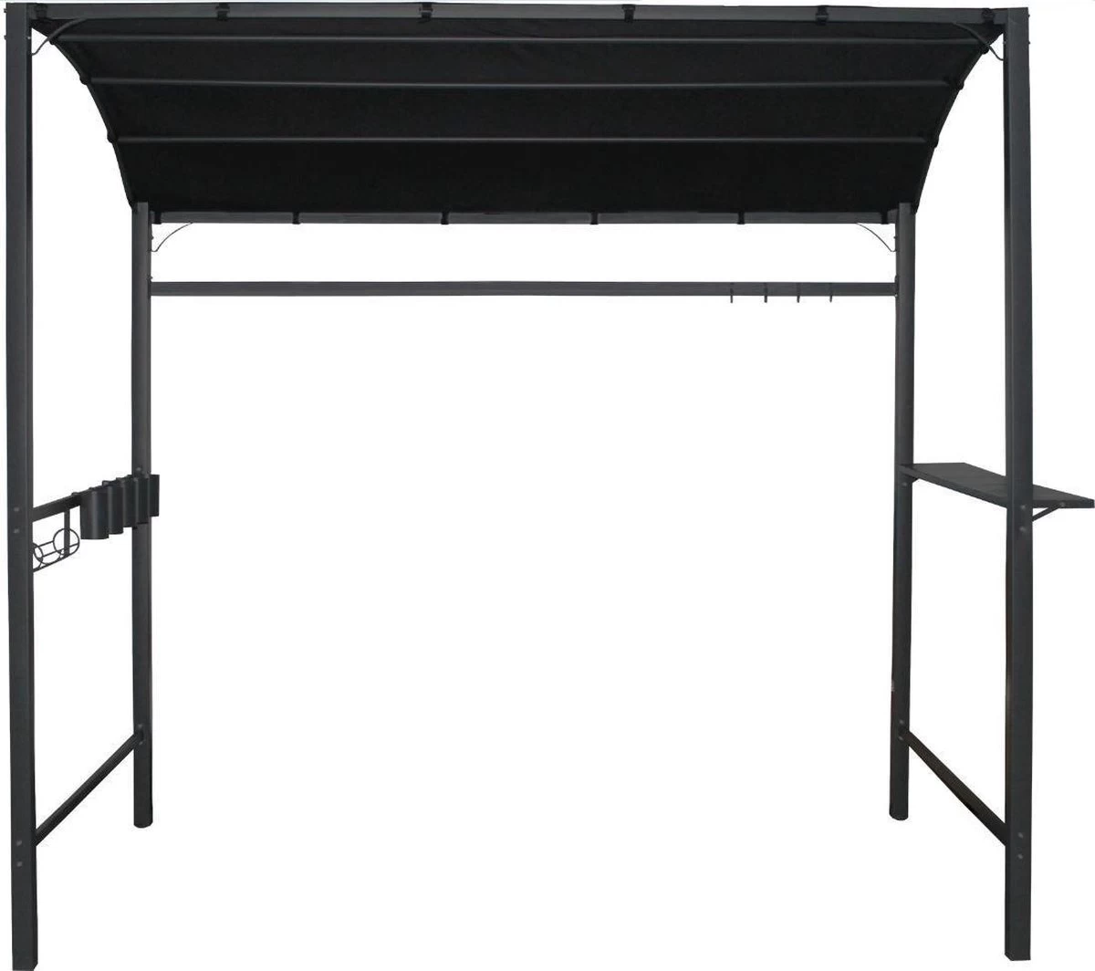 Merkloos Barbecue Overkapping Afm. 233 X 145 Cm Zwart