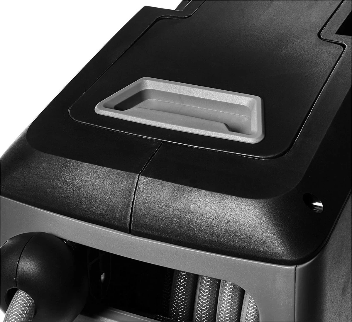 CoolHome Wandslangenbox 30 Meter + 2 Meter - Tuinslang Met Haspel- Slangenhouder 180° Draaibaar - Tuinslanghaspel Zwart - Grijs - Afbeelding 4