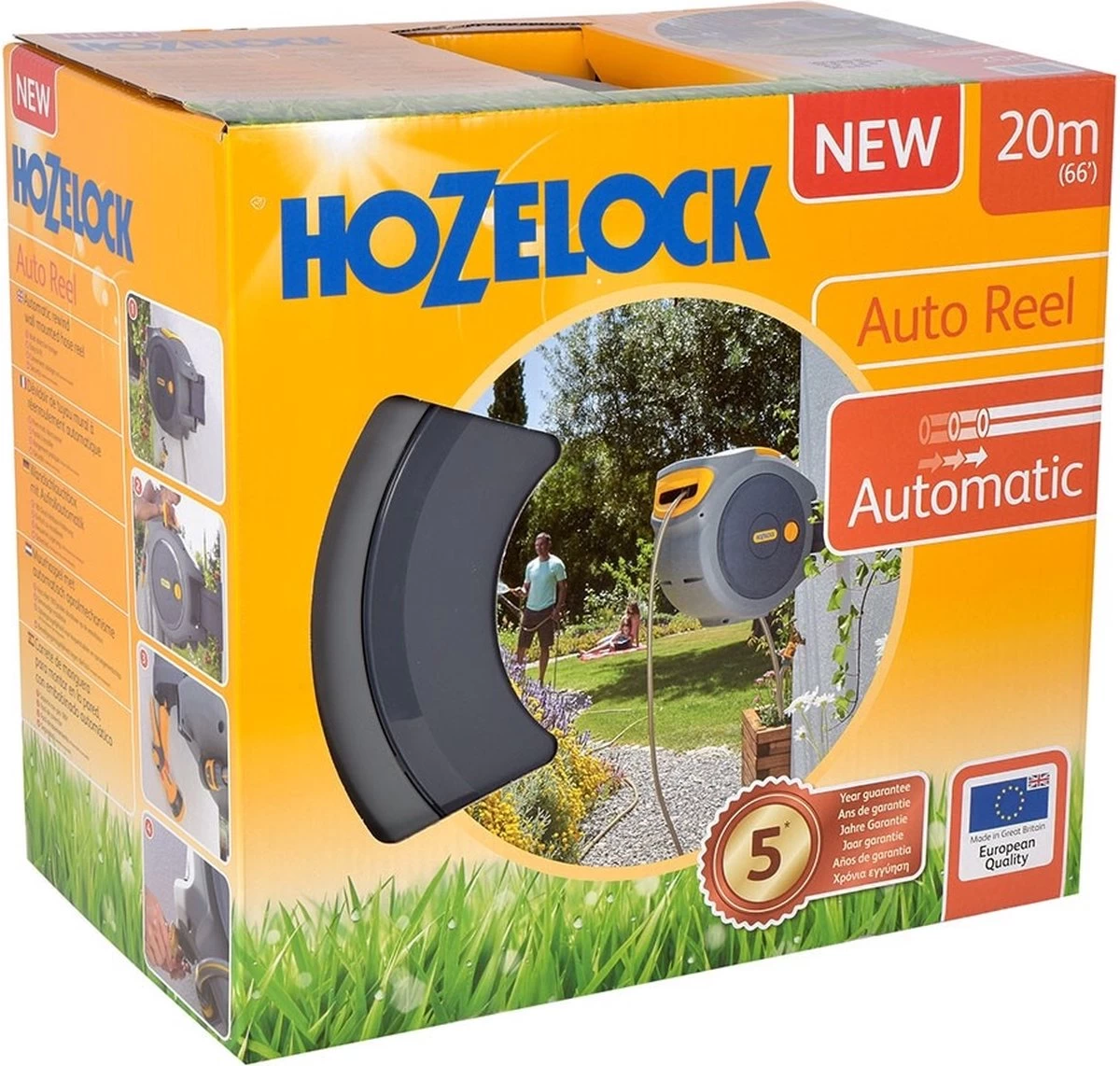 Hozelock AutoReel Slangenhouder / Wandslangbox 20m - Ø12,5mm - Afbeelding 2