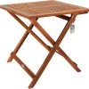 Casaria Bijzettafel Acacia Hout- Inklapbaar - 70x70x73 Cm Bruin