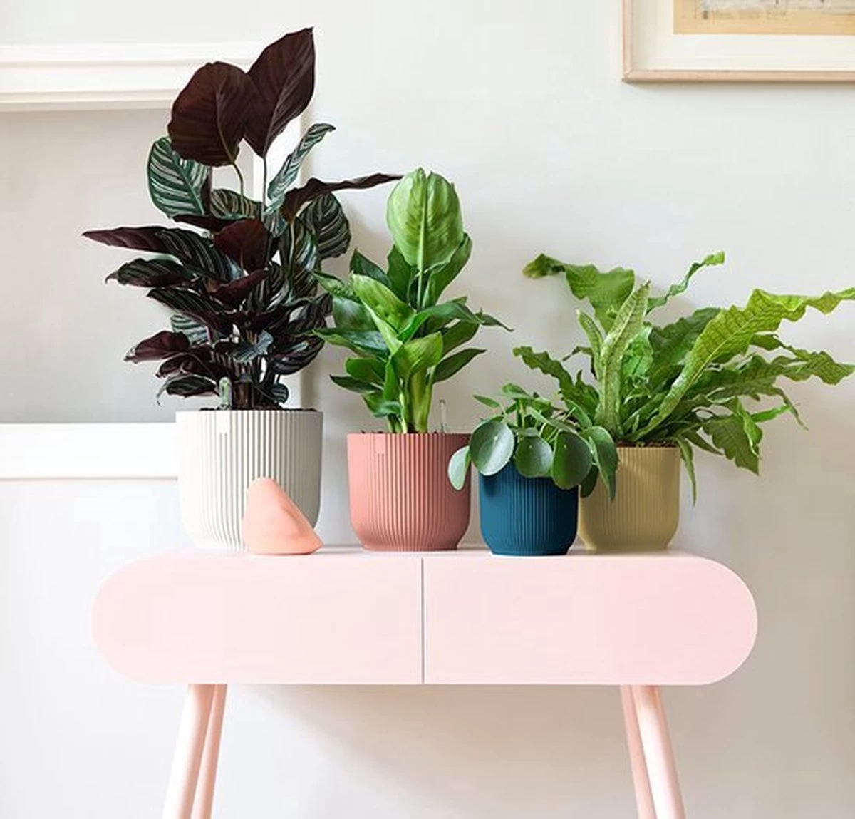 Elho Vibes Fold Rond 30 - Bloempot Voor Binnen - Ø 29.5 X H 27.2 Cm - Delicaat Roze - Afbeelding 7