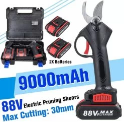 Accu Snoeischaar-88 VOLT-9000 MAh-COMPLETE SET-Professioneel-Hovenier-Tuinman