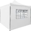 Garden Royal Easy Up Partytent 3x3 Met 4 Zijwanden Wit Waterdicht