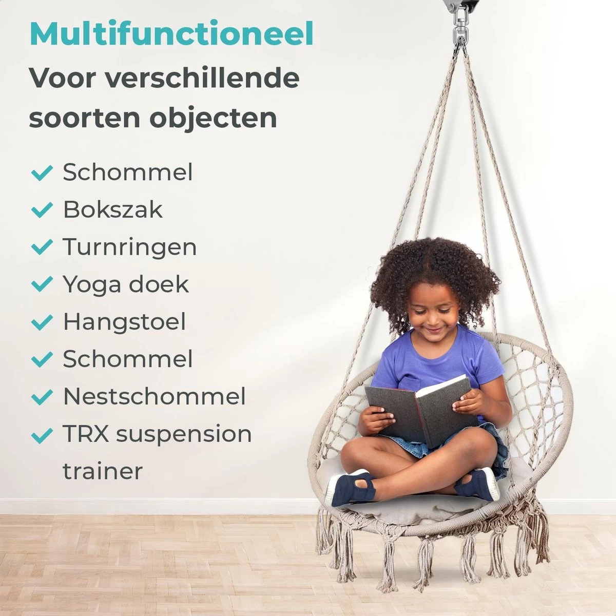 AVINT GOODS RVS Ophangsysteem Plafondhaak Bokszak – Schroefhaak & Ophanghaak Hangstoel – Muurhaak Binnen & Buiten - 550KG - Afbeelding 5