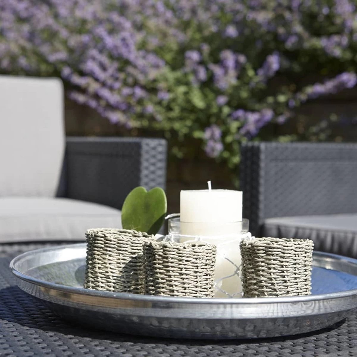 Allibert Arica Tuintafel - 79x59,5x42 Cm - Grafiet - Afbeelding 11