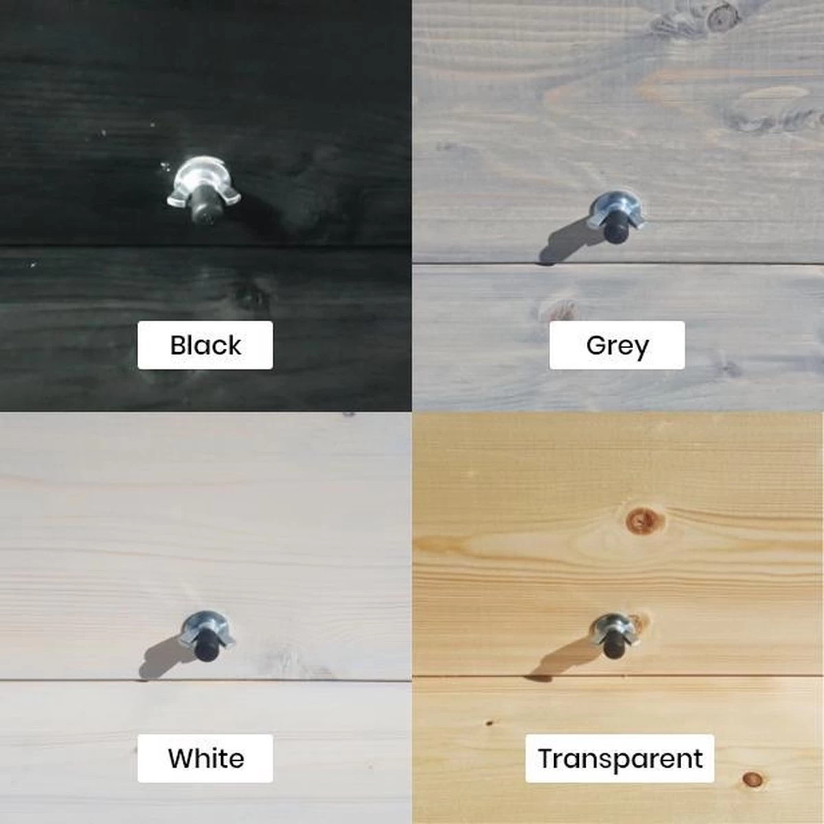 GoudmetHout Inklapbare Balkontafel - Balkonbar - Balkon Tafel - 99 Cm - Hout - Transparant Wash - Reling Smal - Afbeelding 8