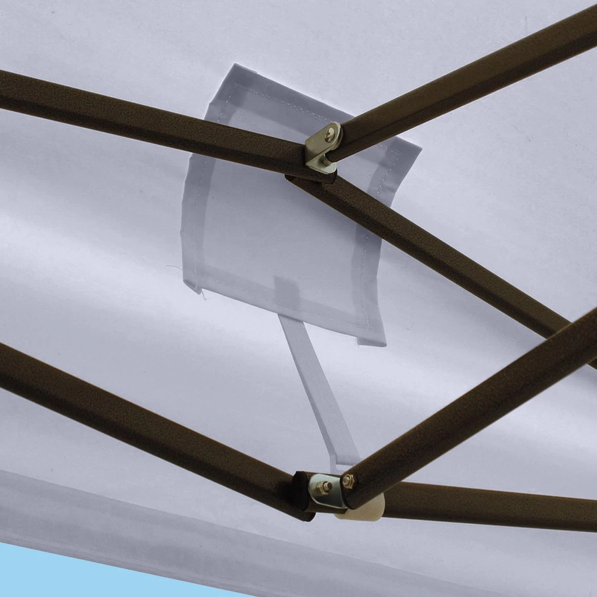 LifeGoods Partytent - 3x3 M - Easy Up - Opvouwbaar - Waterdicht - Draagtas Met Wieltjes - Donkergrijs - Afbeelding 6