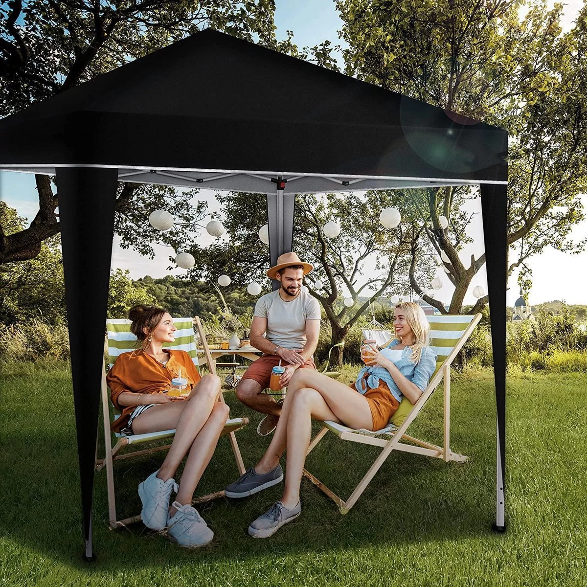 Sens Design Partytent Opvouwbaar - 3 X 3m - Zwart - Afbeelding 5