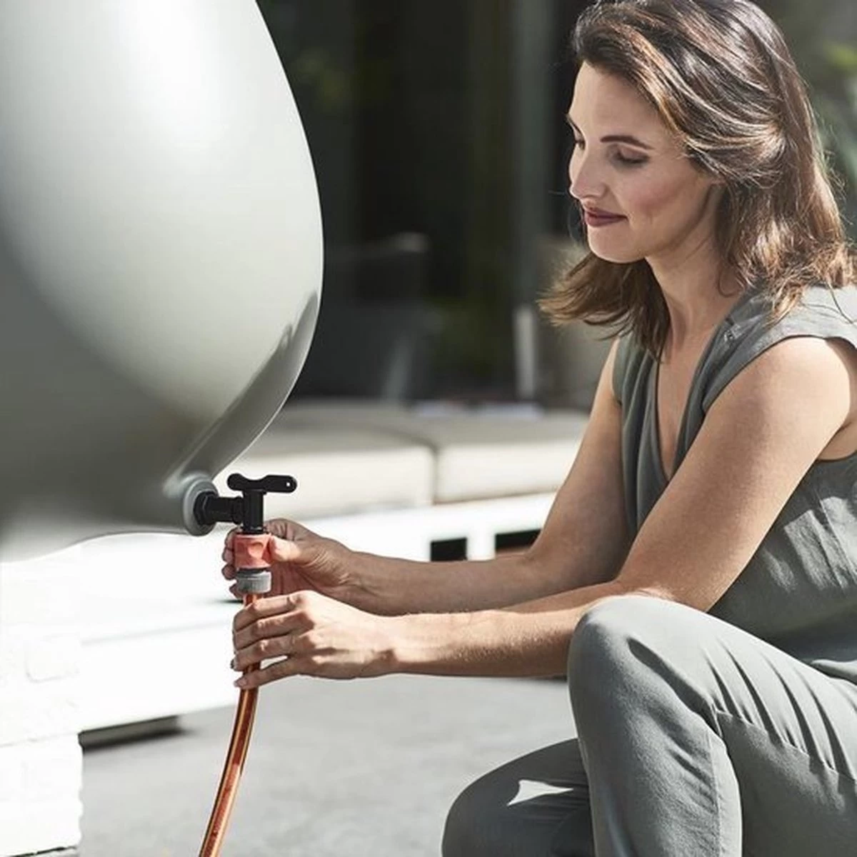 Elho Pure Raindrop 70L - Geel/Oker - Afbeelding 19