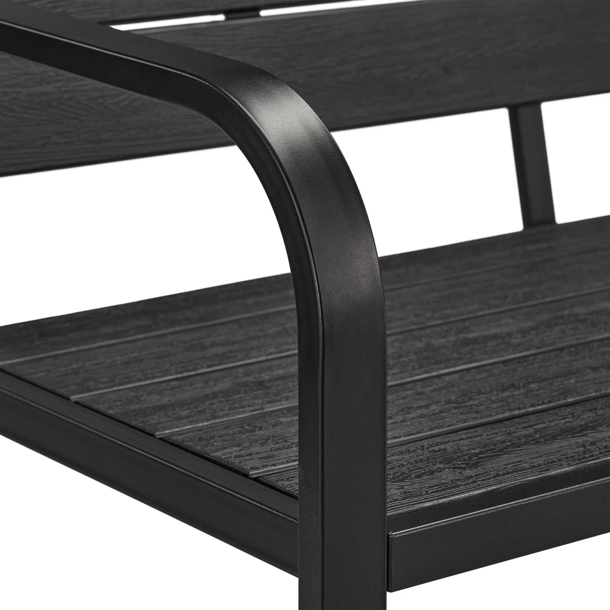 Relaxdays Tuinbank Met Kussen - 2 Zits Buitenbank Metaal - Balkonbank Kunststof - Voortuin - Afbeelding 6