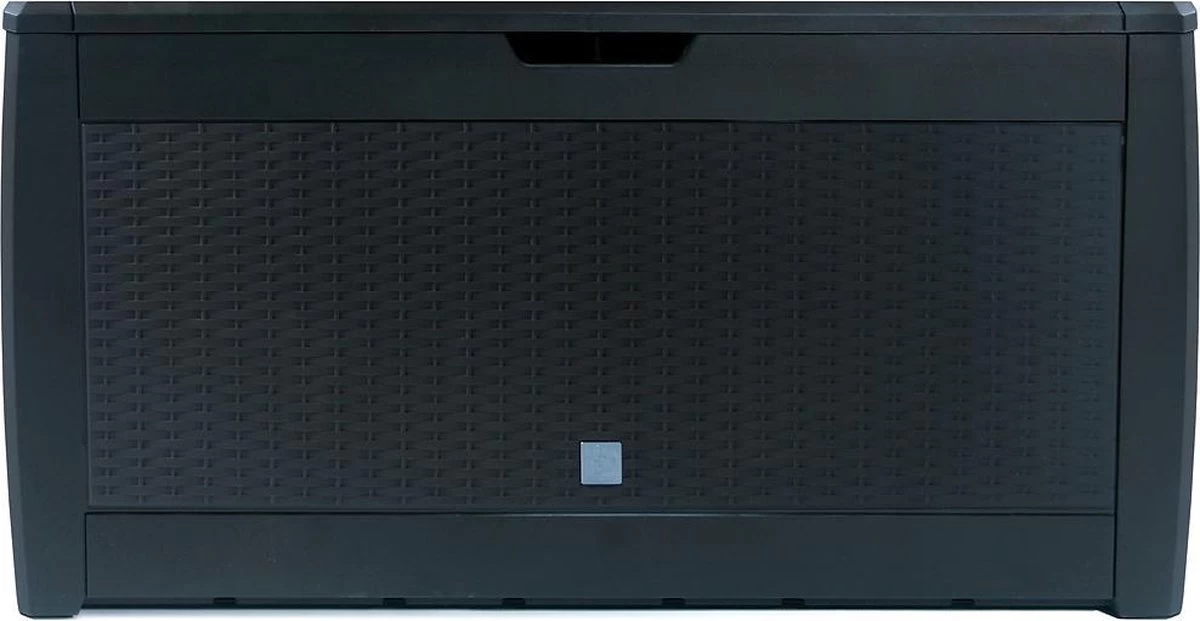 Opbergbox 310L UV-Bestendig Weerbestendig Wielen Tuinbox Rotan-look Antraciet - Afbeelding 14