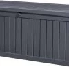 Keter Rockwood Opbergbox - 570L - 155x72,4x64,4cm - Grafiet