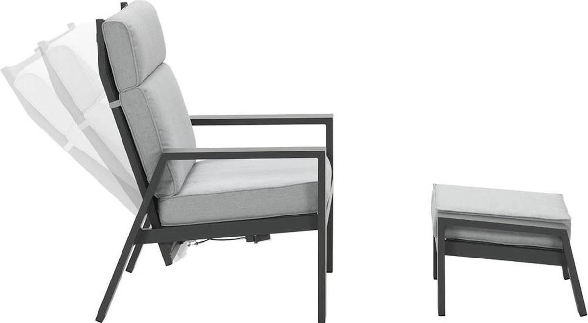 Garden Impressions Max Verstelbare Stoel + Voetenbank - Afbeelding 3