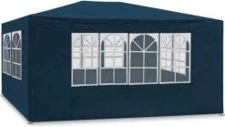 MaxxGarden Partytent Feesttent Paviljoen - 300 X 400 X 250 Cm - Zijwanden - Blauw