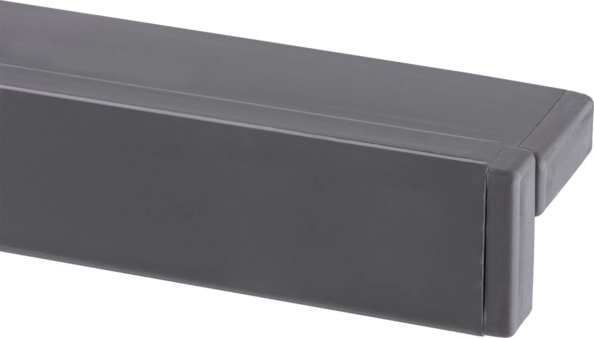 Relaxdays Tuintafel Vierkant - Grijze Buitentafel - Eettafel Tuin - Moderne Balkontafel - Afbeelding 3