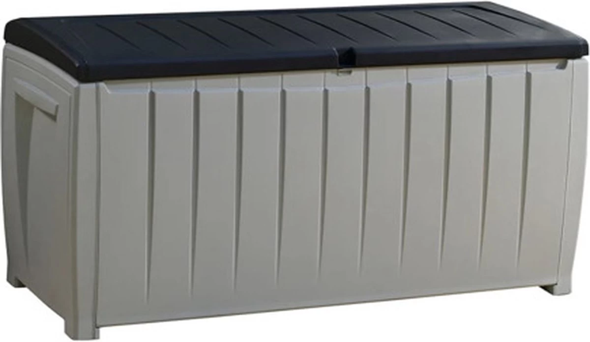 Keter Novel Opbergbox - 340L - 124x55x62.5cm - Grijs - Afbeelding 10