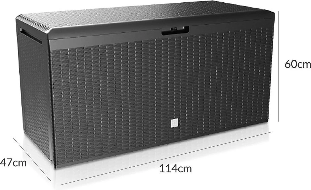 Prosperplast Opbergbox Met Deksel – Waterdicht Wielen 290 L -Antraciet - Afbeelding 6