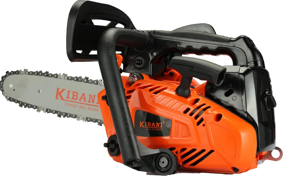 Kibani Kettingzaag Benzine - 25.4 Cc / 1 Pk 2-takt Motor - Zwaardlengte 25 Cm / 10 Inch – Easy-Startsysteem - Snoeizaag - Afbeelding 7