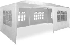 MaxxGarden Partytent - Paviljoen - 300 X 600 X 250 Cm - Met Zijwanden - Waterdicht Pro - 32mm Buizen – Wit