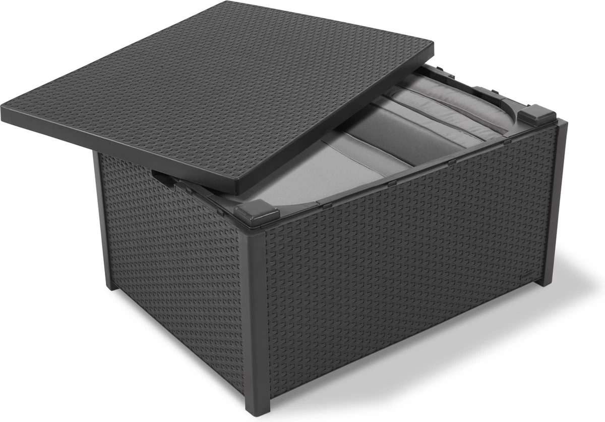 Allibert Arica Tuintafel - 79x59,5x42 Cm - Grafiet - Afbeelding 5