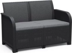 Keter Tuinbank 2-zits Rosalie Grafietkleurig