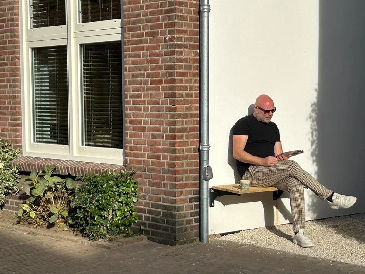 MaximaVida Opklapbare Gevelbank Jordaan 100 Cm- FSC Eikenhout - Afbeelding 8