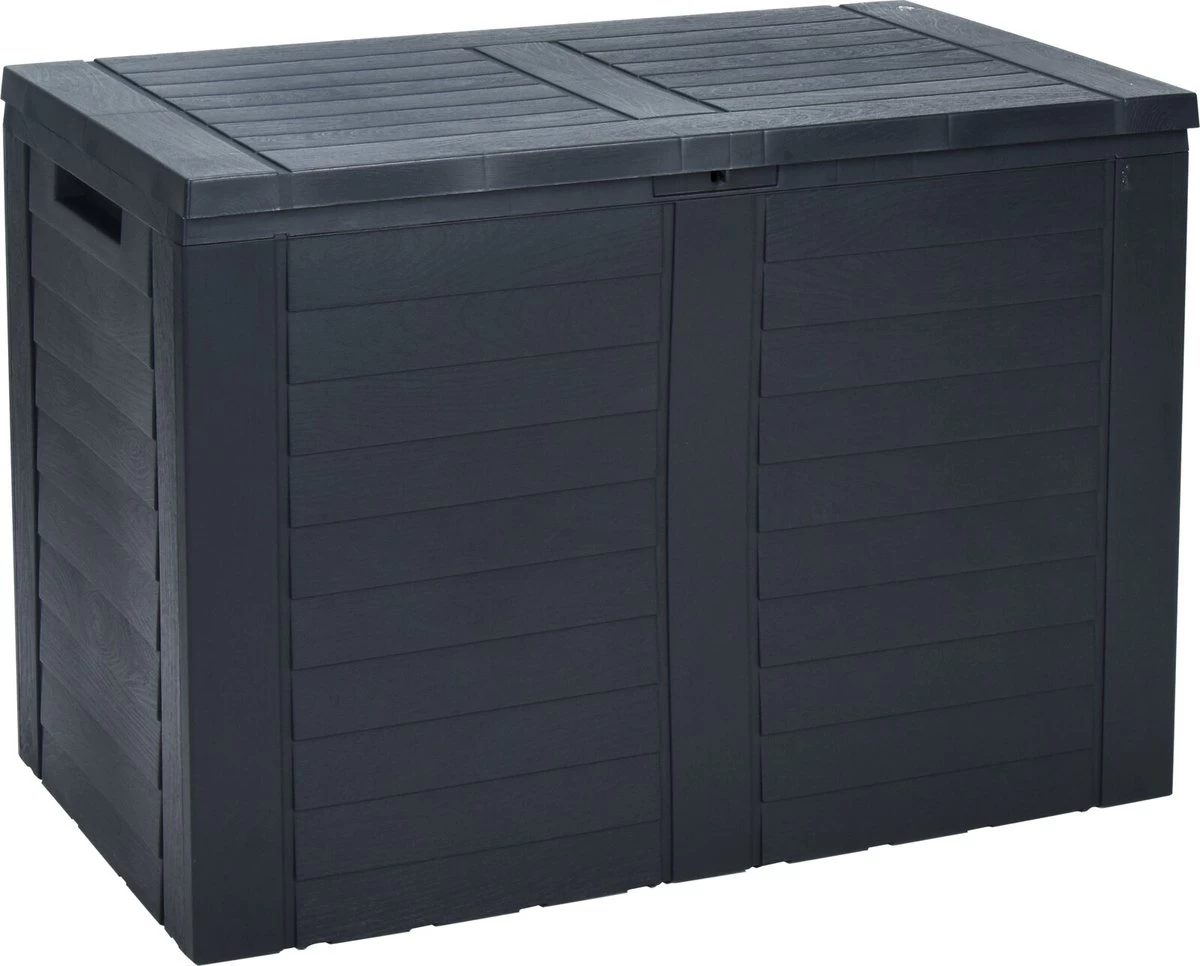 Parya Garden- Opbergbox Kussenbox - Tuinkist 170 Liter - Grijs- 75 X 44 X 53 Cm