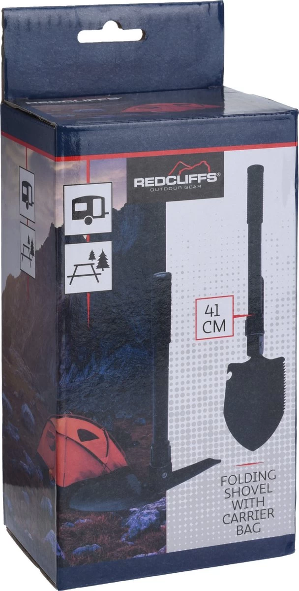 Kleine Klapschep/vouwschep Met Houweel En Hoes 41 X 13 Cm - Outdoor/survival Accessoires - Afbeelding 2