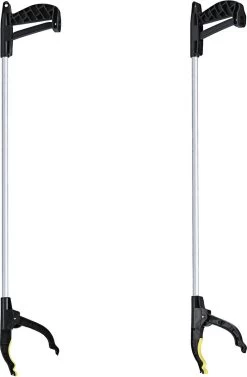 2x Stuks Afvalgrijper/grijphulp 75 Cm - Zwerfvuilgrijper Met Klemgreep